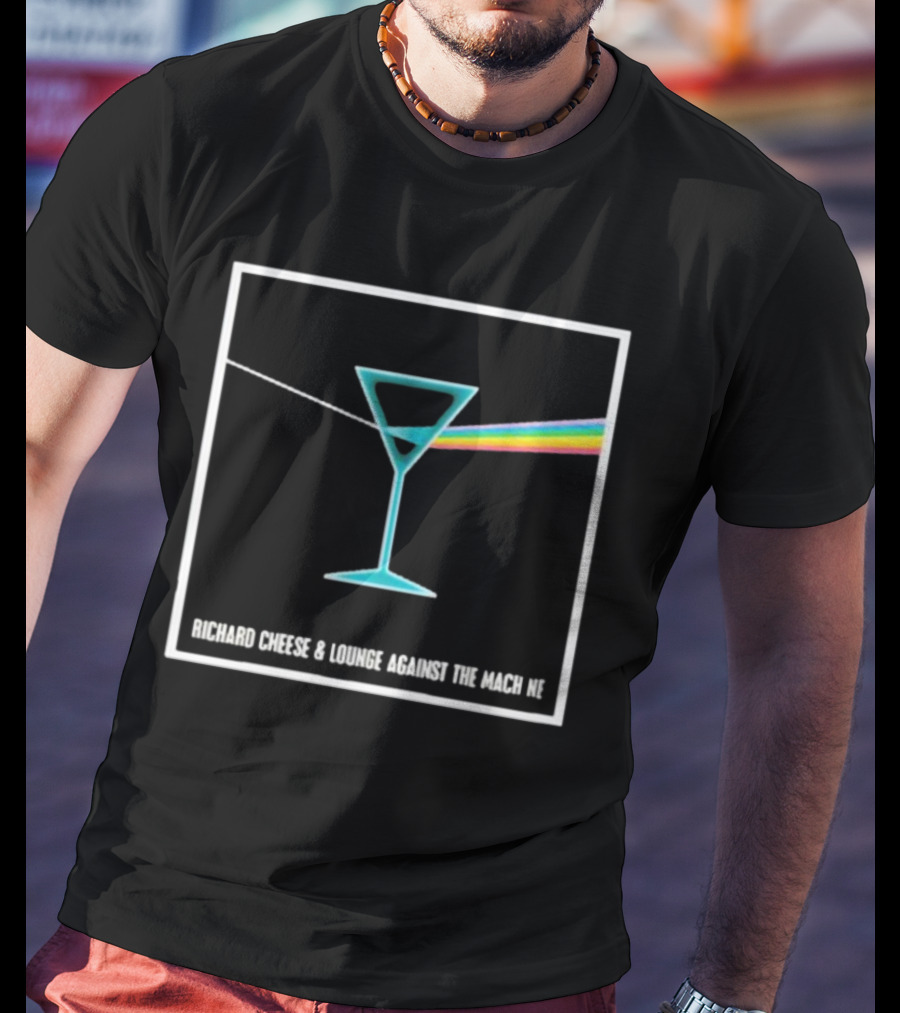 Richard Cheese Lounge Against The Machine Martini Prism T-Shirt