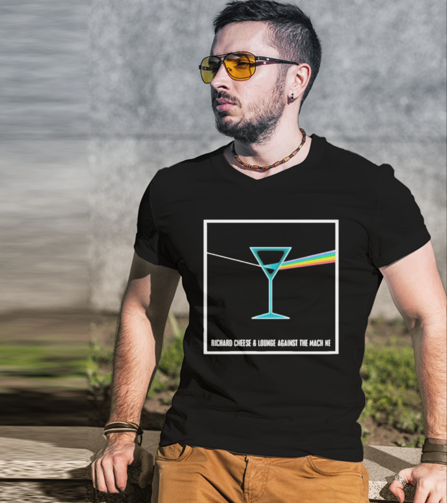 Richard Cheese Lounge Against The Machine Martini Prism T-Shirt