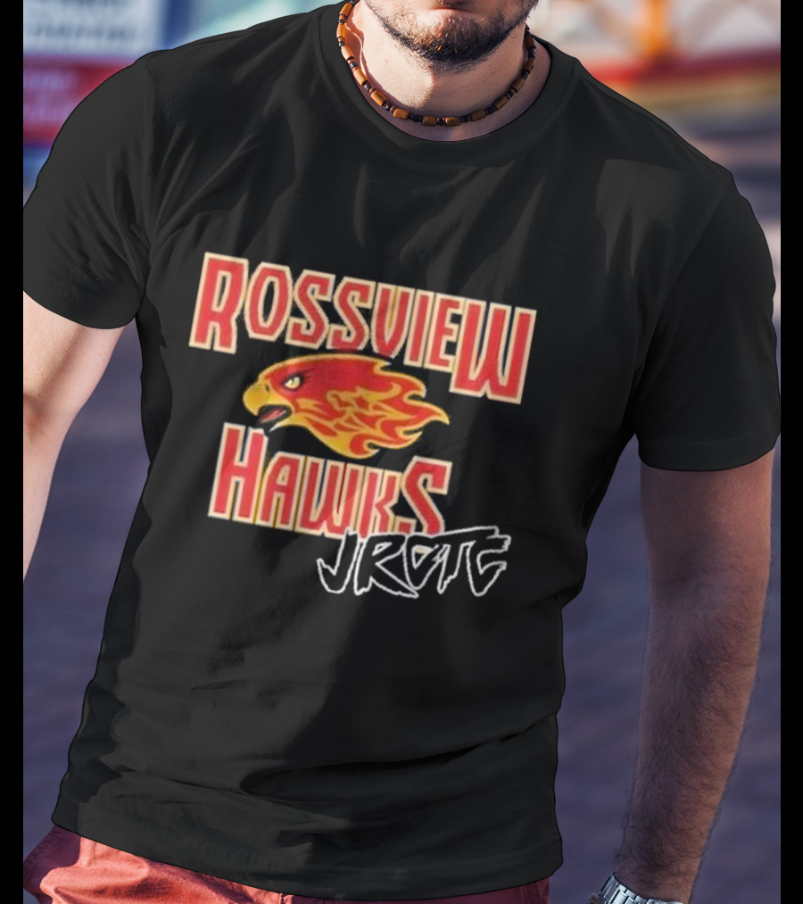 Rossview Hawks Flaming Hawk JROTC Cadet T-Shirt