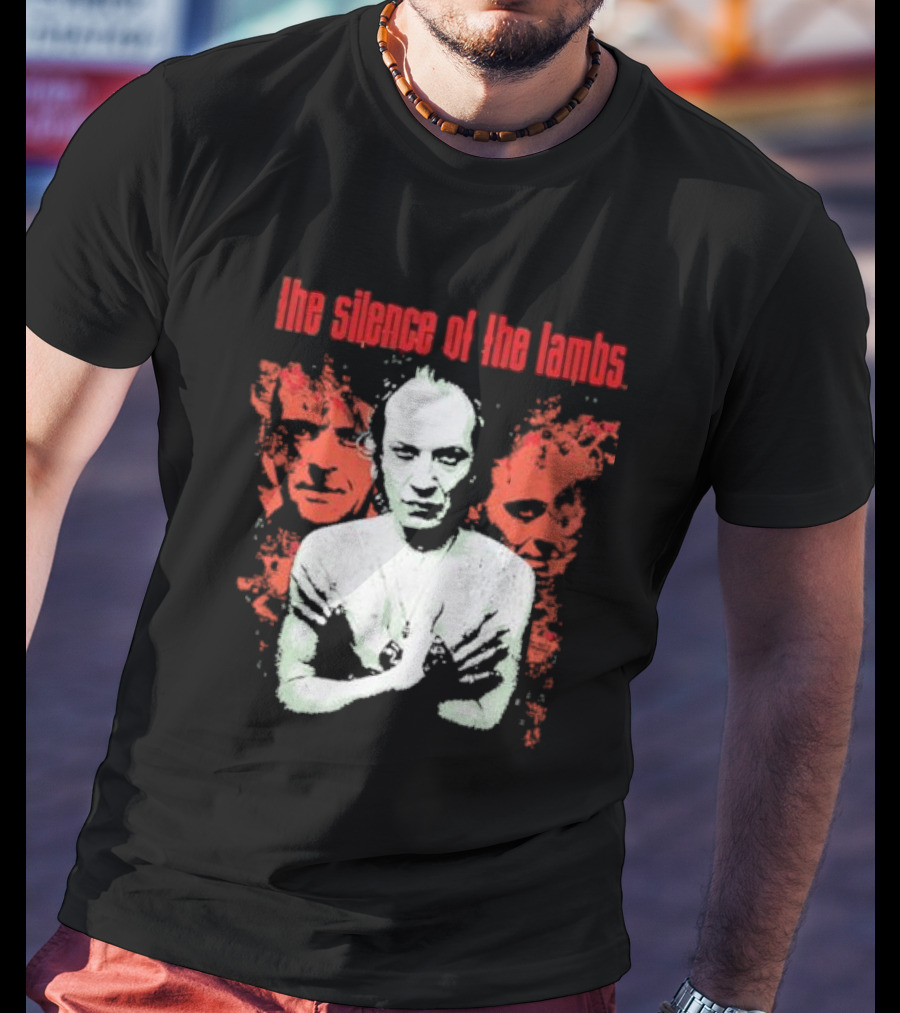 The Silence Of The Lambs Red Faces White Figure T-Shirt