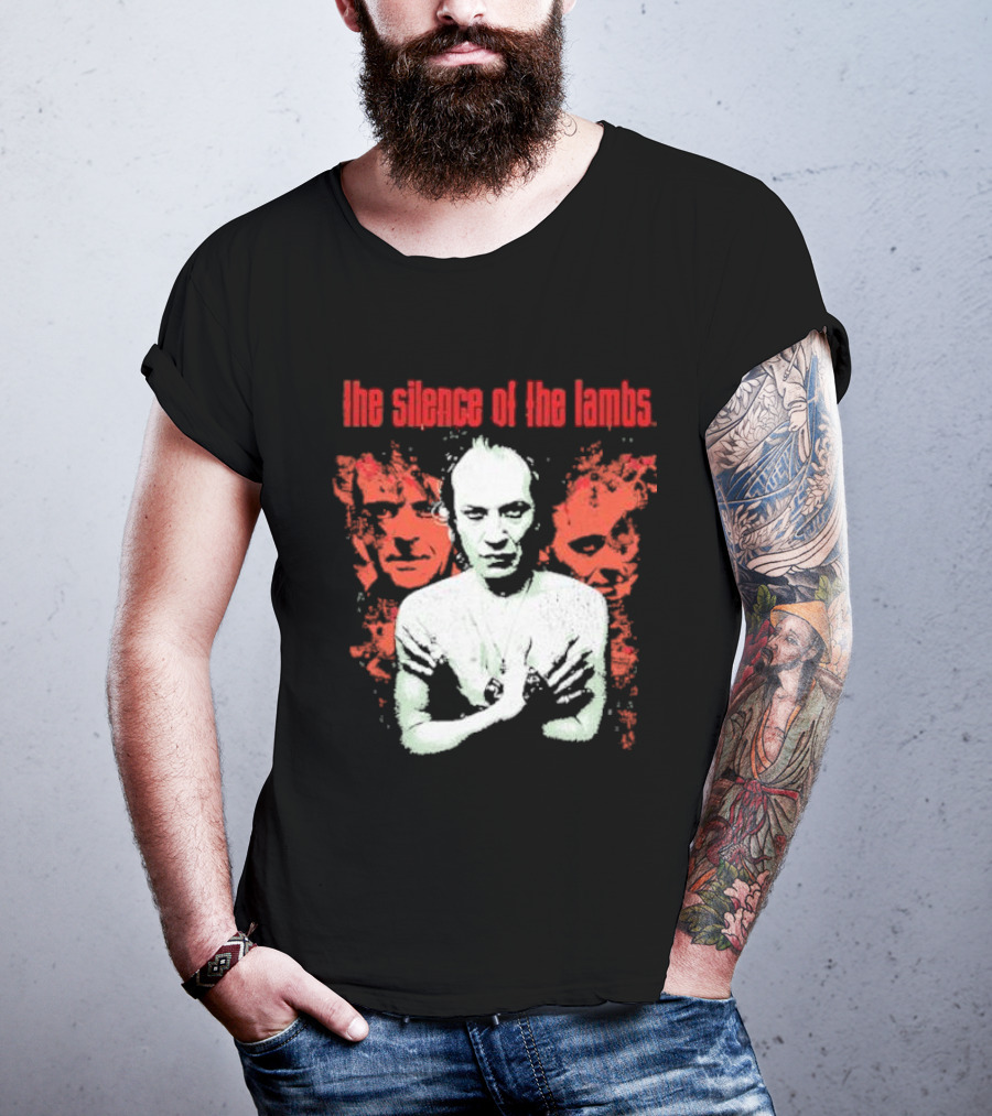 The Silence Of The Lambs Red Faces White Figure T-Shirt