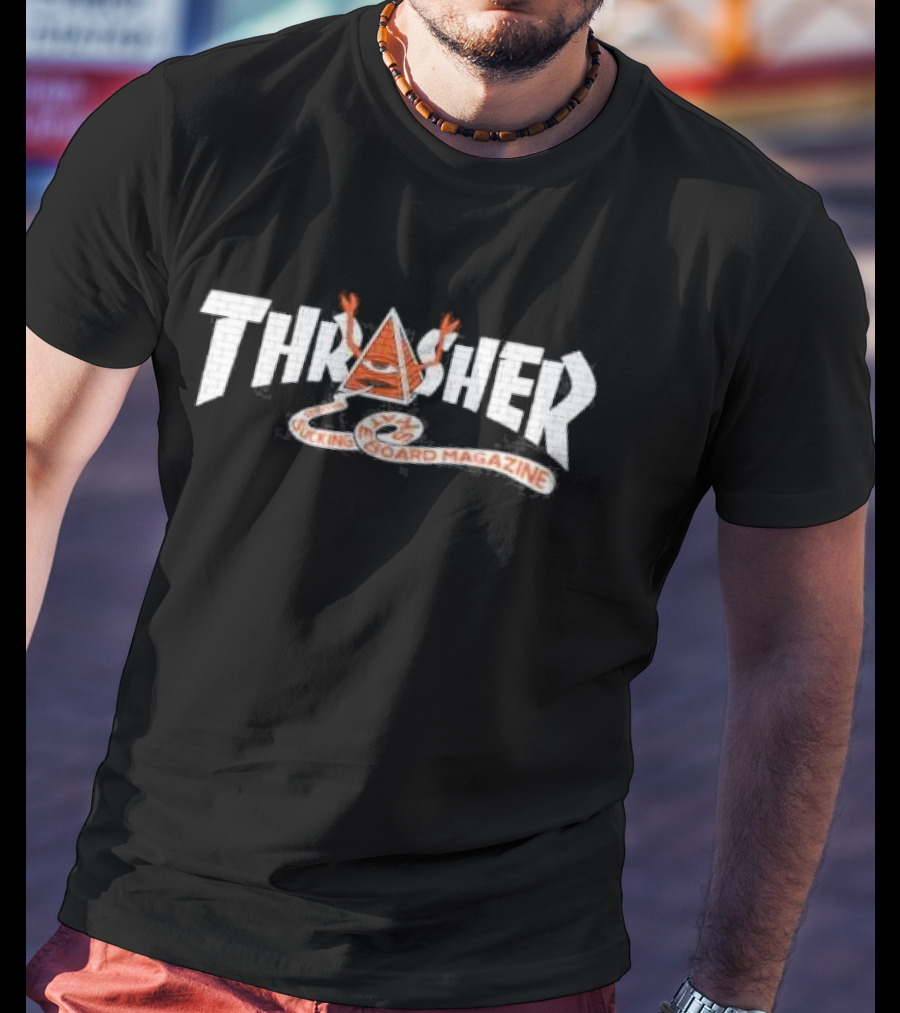 Thrasher Toy Machine Pyramid Skateboarding T-Shirt