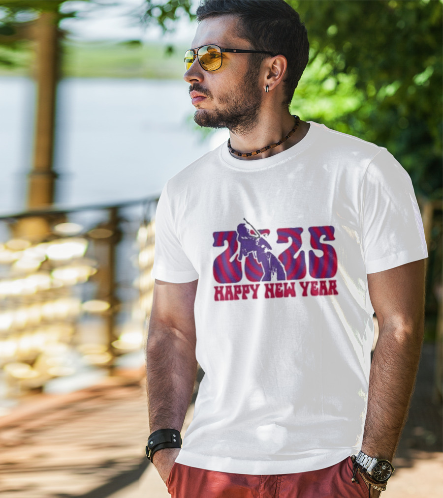 Jimi Hendrix 2025 Happy New Year T-Shirt