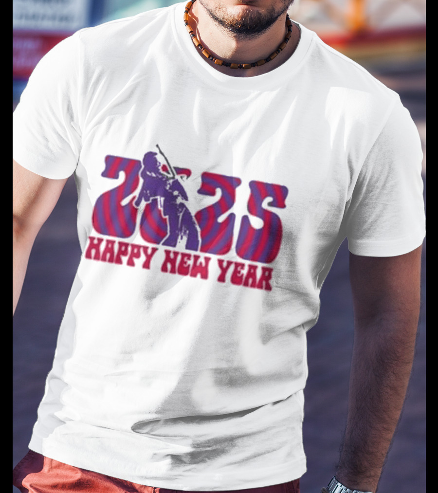 Jimi Hendrix 2025 Happy New Year T-Shirt