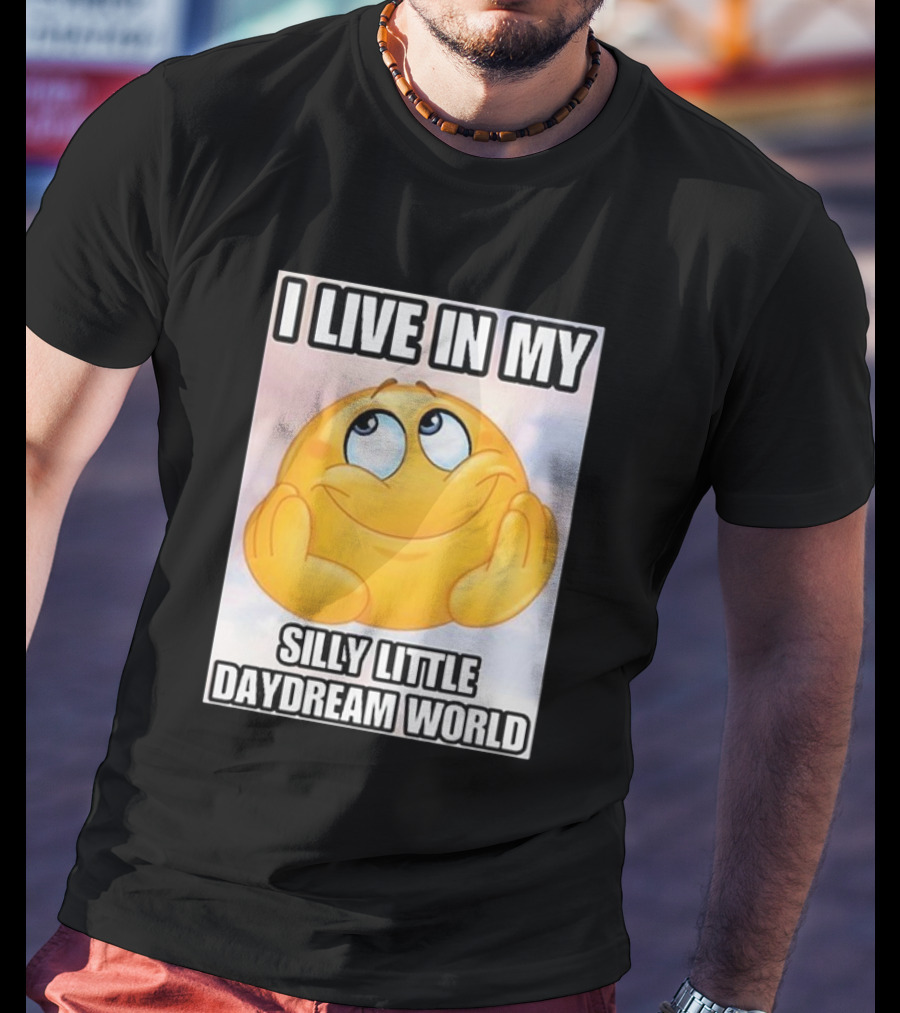 I Live In My Silly Little Daydream World Emoji T-Shirt