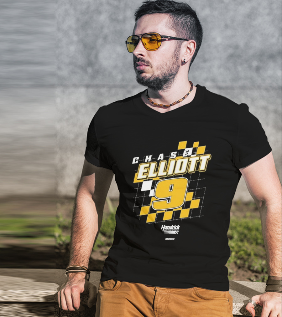 Chase Elliott #9 Hendrick Motorsports NASCAR Racing Graphics T-Shirt