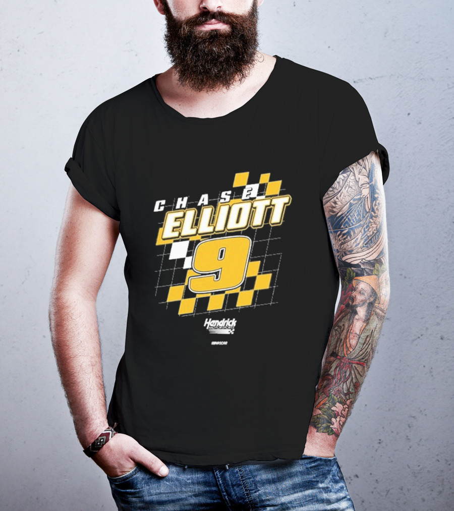 Chase Elliott #9 Hendrick Motorsports NASCAR Racing Graphics T-Shirt