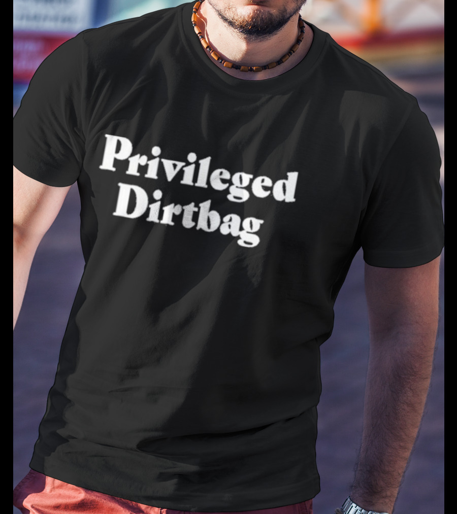 Adin Ross Wearing Privileged Dirtbag T-Shirt
