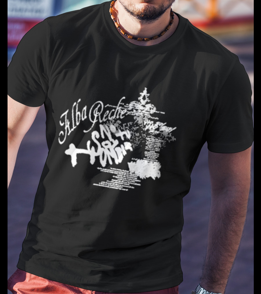 Alba Reche Nsth World Blurry Text T-Shirt