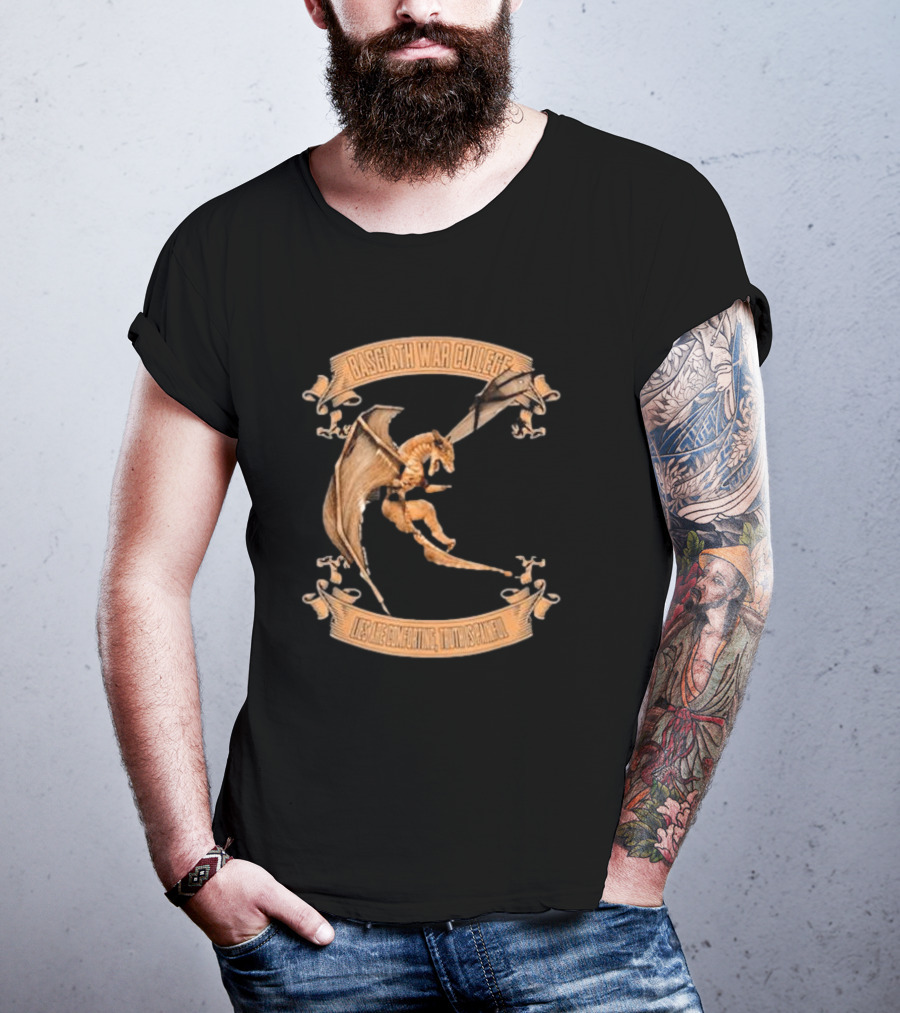 Fourth Wing Basgiath War College Dragon Fearless Mighty Unscathed T-Shirt