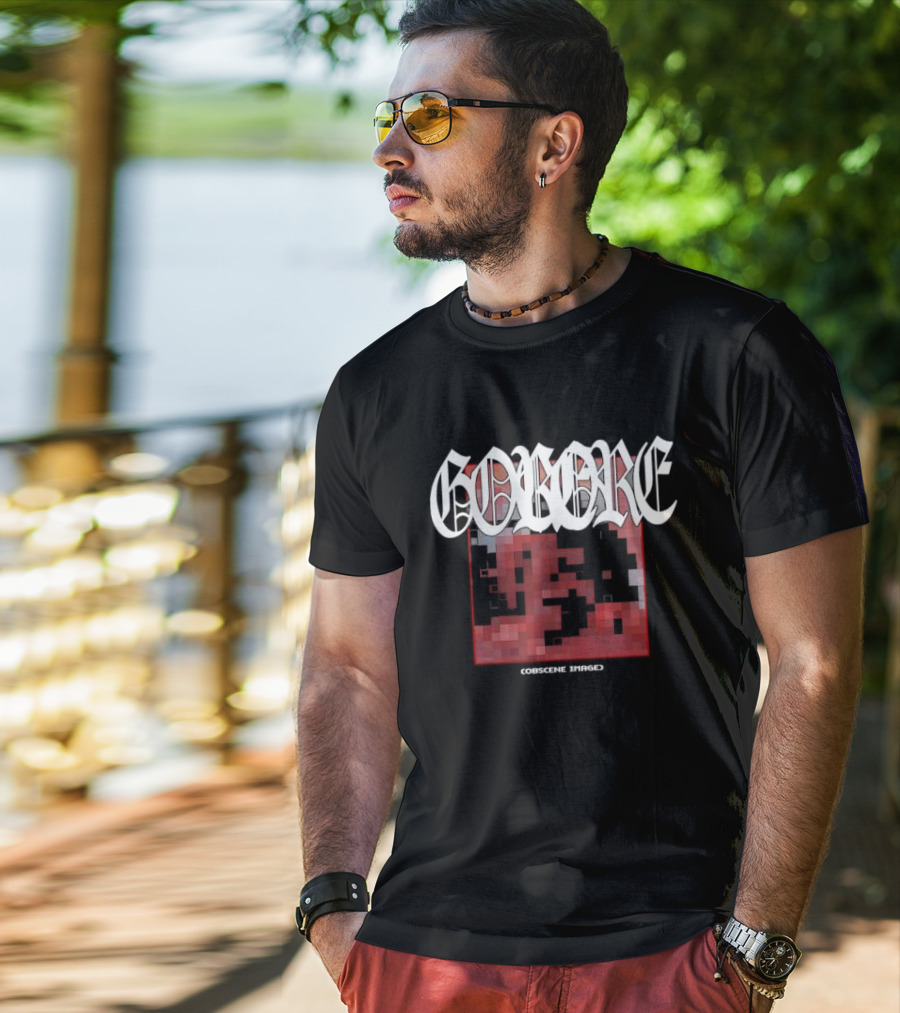 Gorecore Obscene Image Date Back T-Shirt