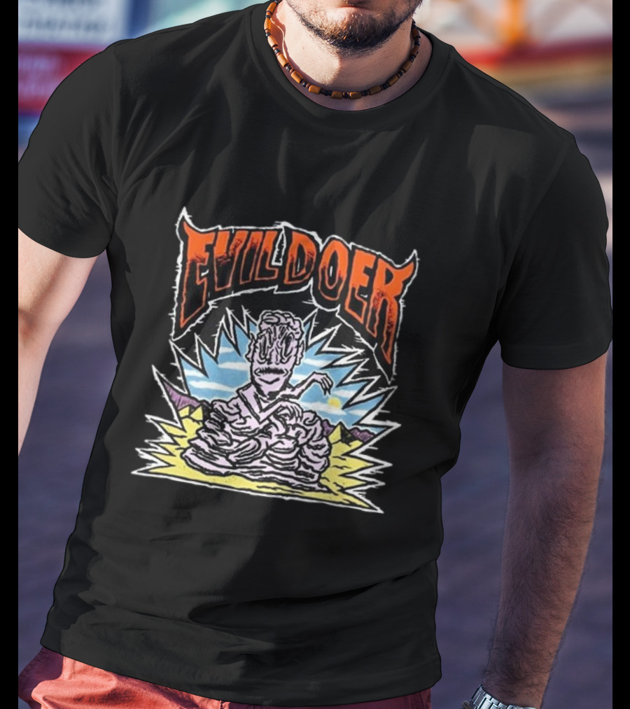 Evil Doer Melting Monster Desert Scene T-Shirt