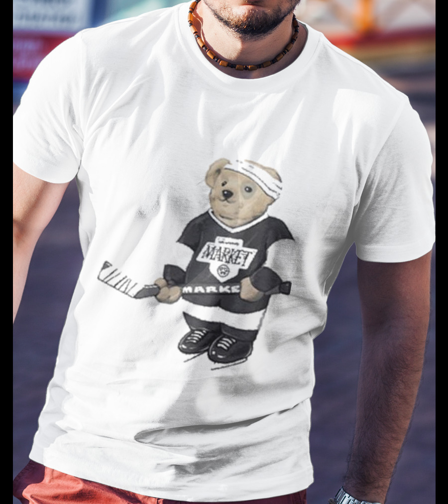 Union Market Hockey Bear T-Shirt