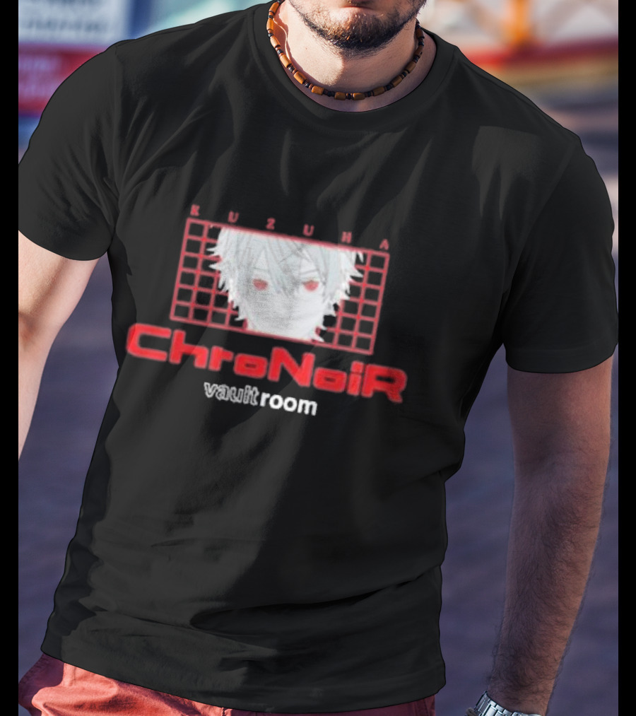 Kuzuha ChroNoiR Vaultroom Anime Character Grid T-Shirt