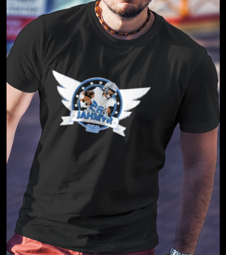 Jahmyr Running Back 26 Wings 313 Detroit Lions T-Shirt