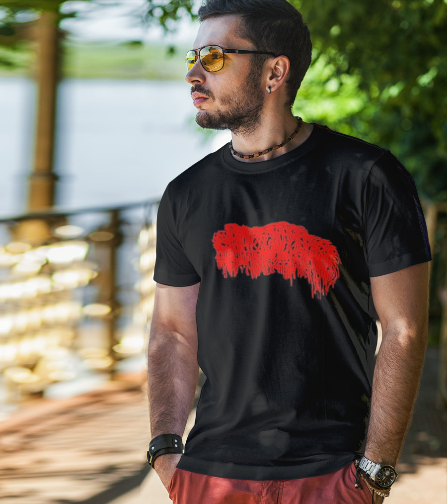 Mcneely Sanguisugabogg Red Dripping Text T-Shirt