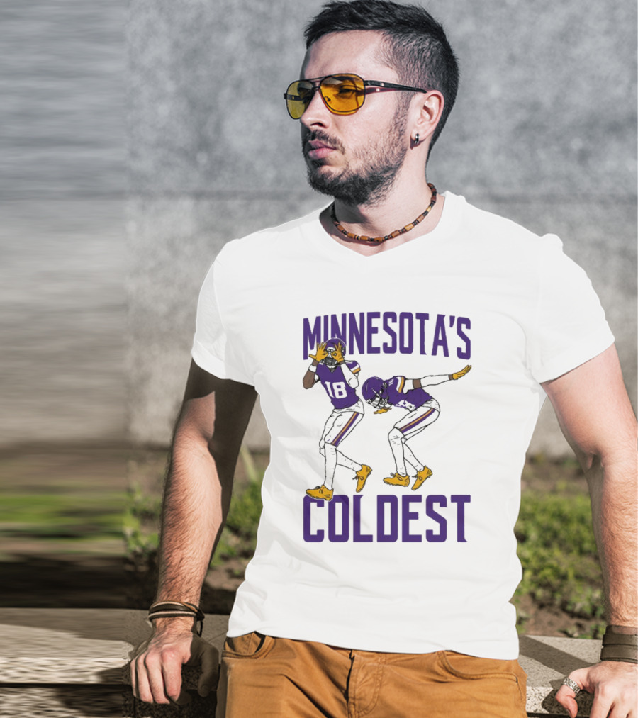 Minnesota’s Coldest Justin Jefferson 18 Football Moves T-Shirt