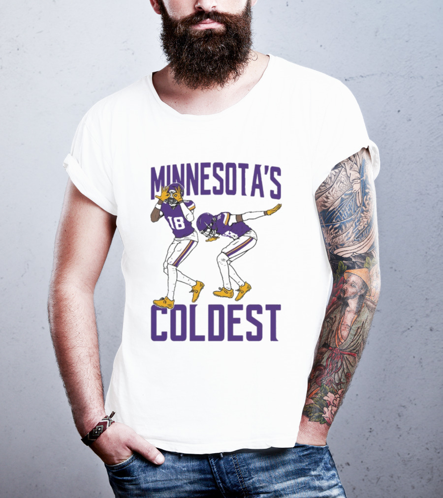 Minnesota’s Coldest Justin Jefferson 18 Football Moves T-Shirt