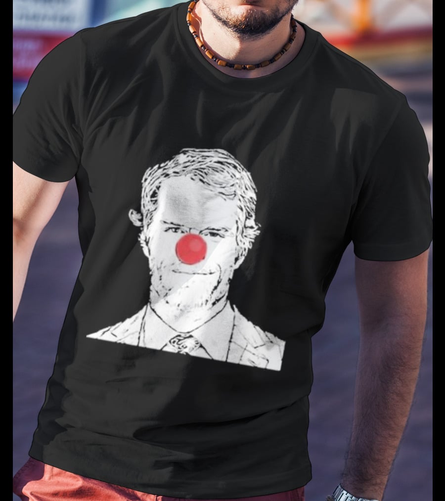 Bleed Philly Greg Olsen Clown Portrait With Red Nose T-Shirt