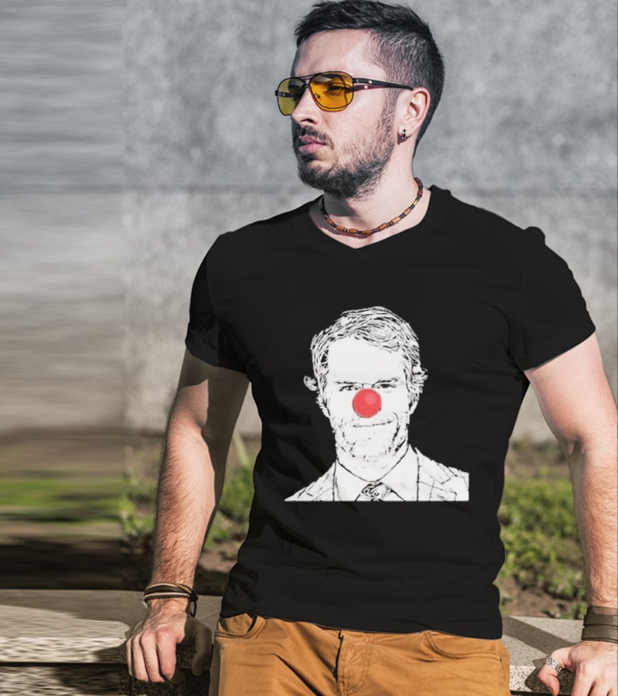 Bleed Philly Greg Olsen Clown Portrait With Red Nose T-Shirt