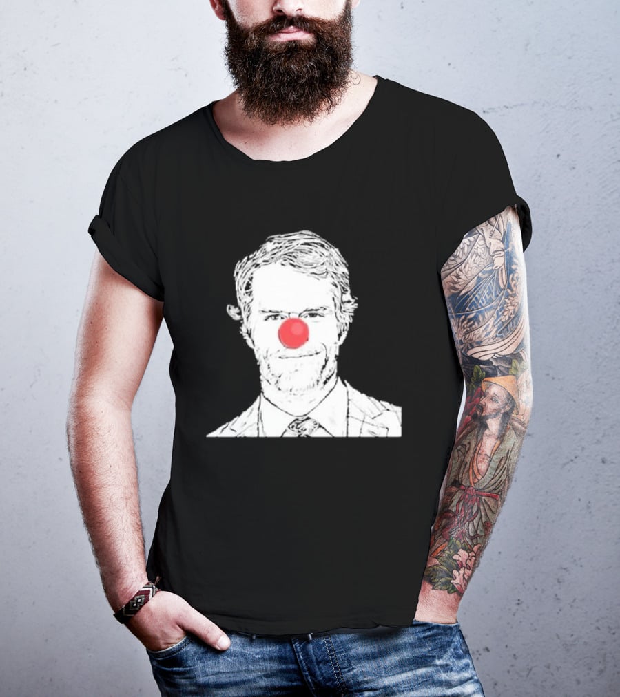 Bleed Philly Greg Olsen Clown Portrait With Red Nose T-Shirt