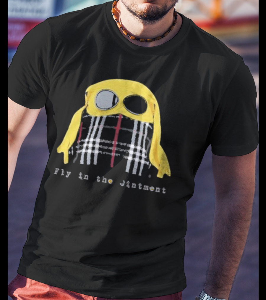 Fly In The Jintment Yellow Hat Plaid T-Shirt