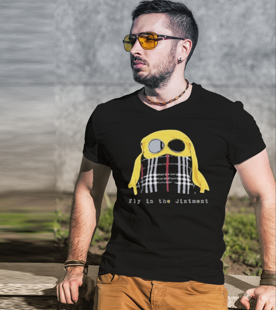 Fly In The Jintment Yellow Hat Plaid T-Shirt