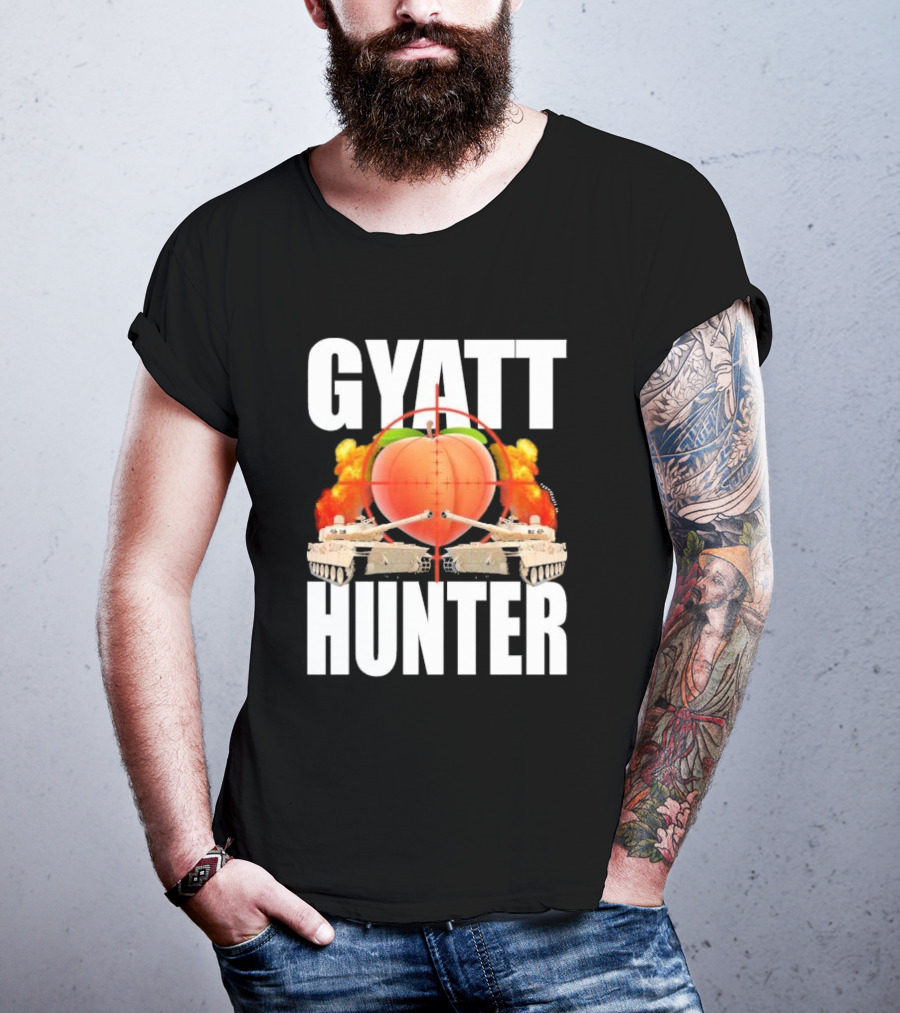 GYATT Hunter Crankin My Hog Meme Tanks Peach Target Explosion T-Shirt