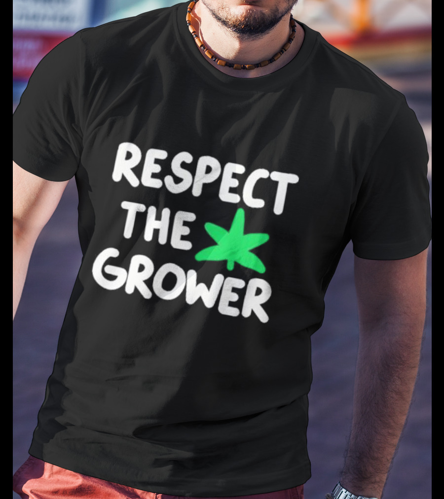 Respect The Grower Green Leaf T-Shirt