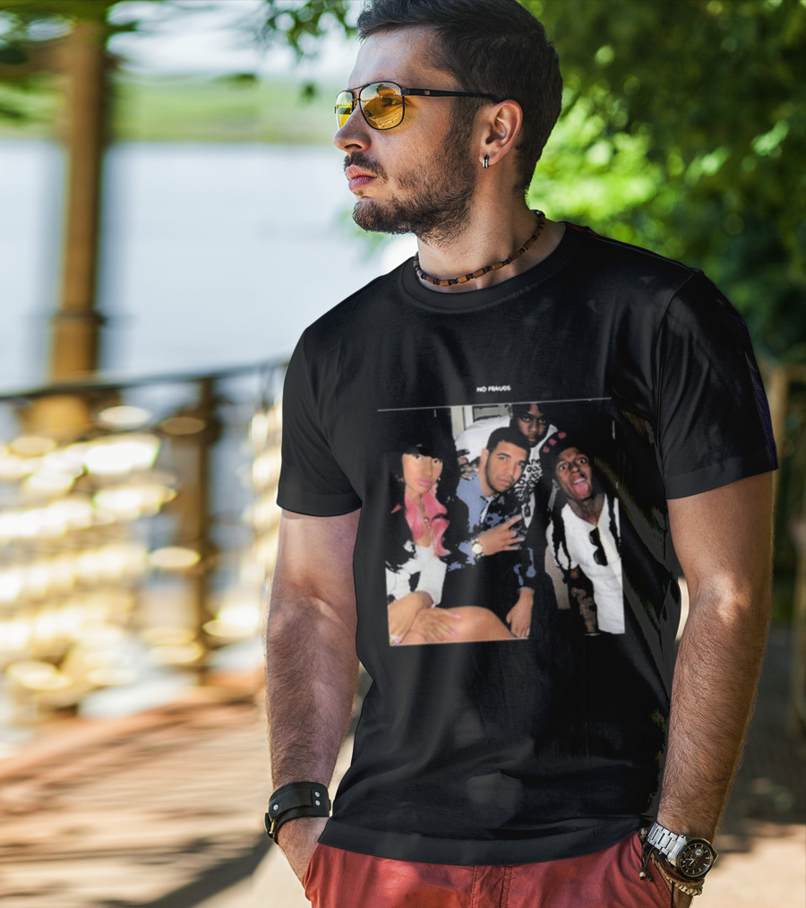 Maiya The Don No Frauds Young Money Crew Photo T-Shirt