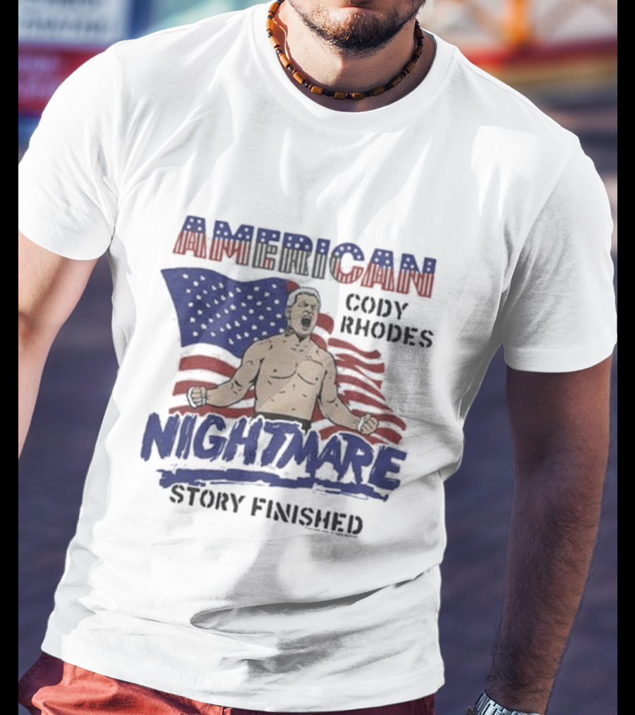 Cody Rhodes American Nightmare Story Finished USA Flag T-Shirt