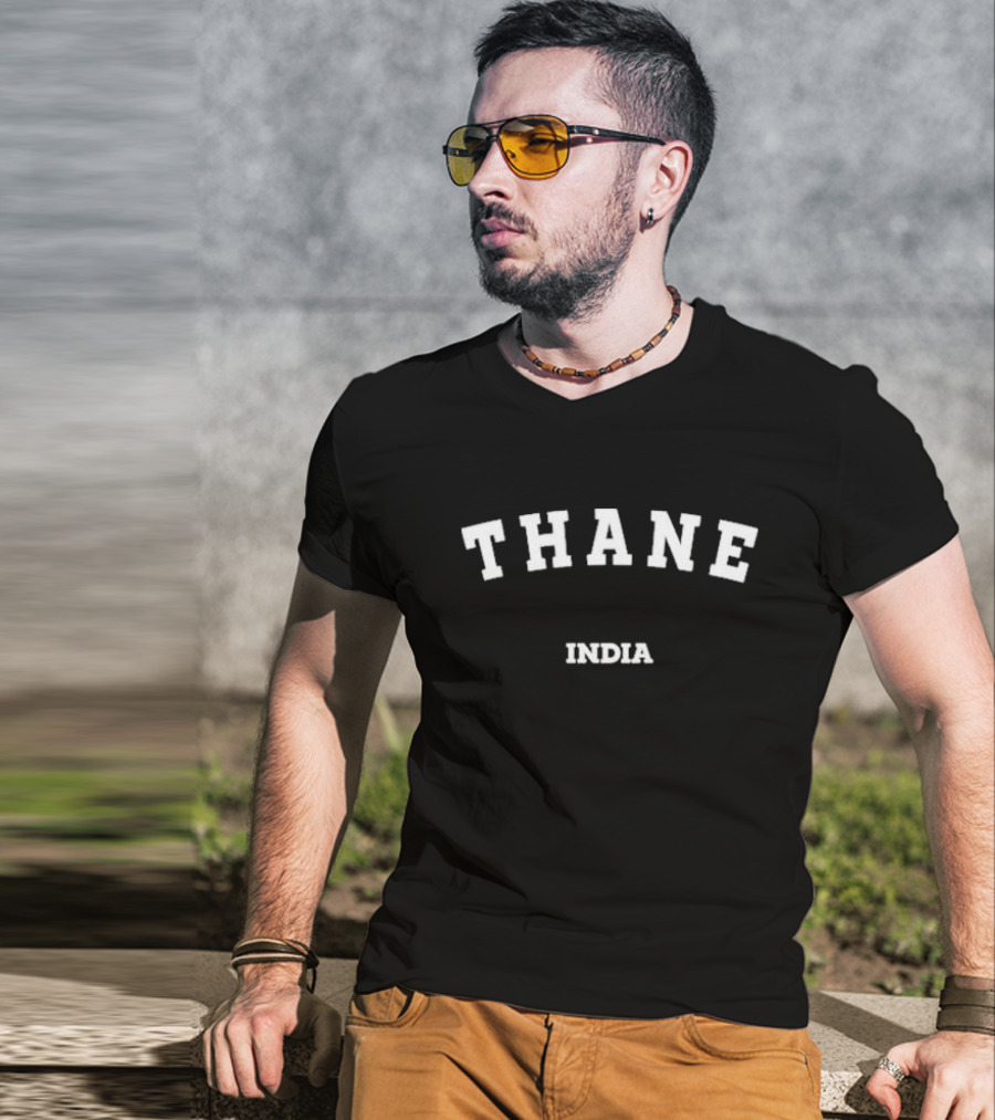 Thane India Classic Arch Lettering T-Shirt