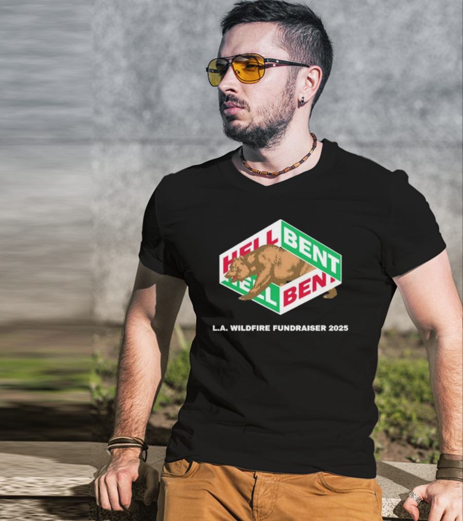 Hellbent Bear L.A. Wildfire Fundraiser 2025 T-Shirt
