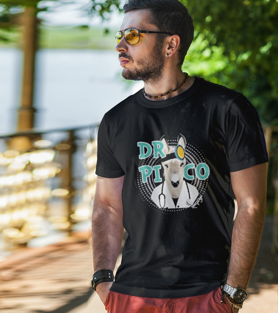 Katie Van Slyke Dr. Pico Doctor Donkey With Stethoscope And Head Mirror T-Shirt