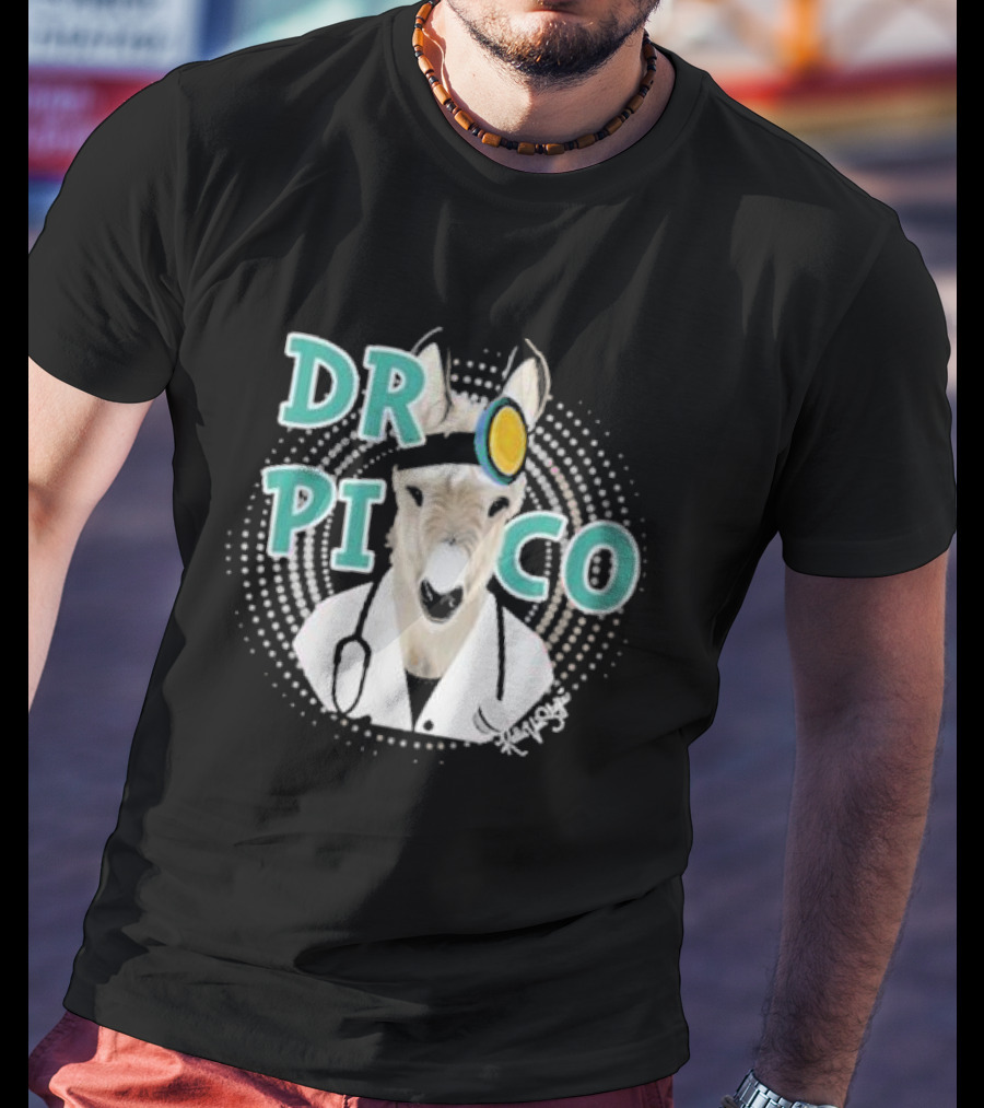 Katie Van Slyke Dr. Pico Doctor Donkey With Stethoscope And Head Mirror T-Shirt