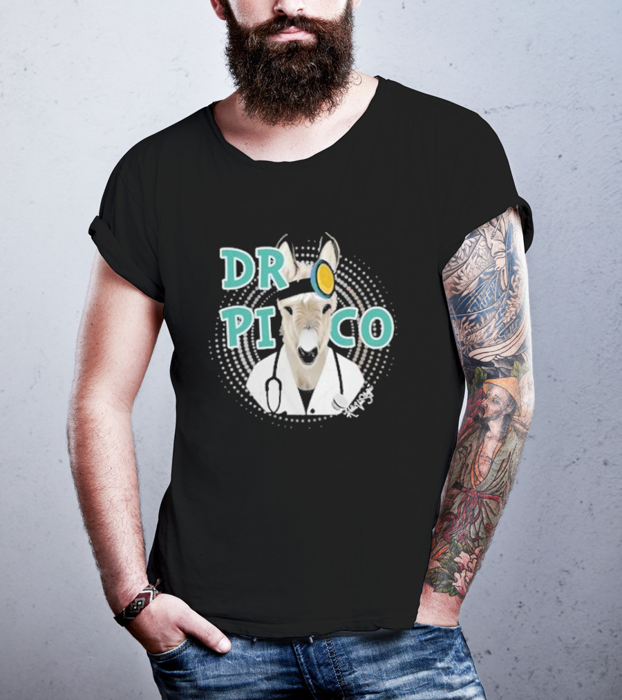 Katie Van Slyke Dr. Pico Doctor Donkey With Stethoscope And Head Mirror T-Shirt