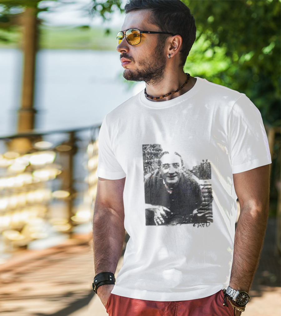 Duchamp Portrait AVID Text Compilation T-Shirt