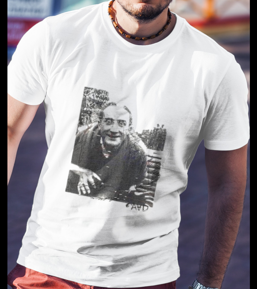 Duchamp Portrait AVID Text Compilation T-Shirt