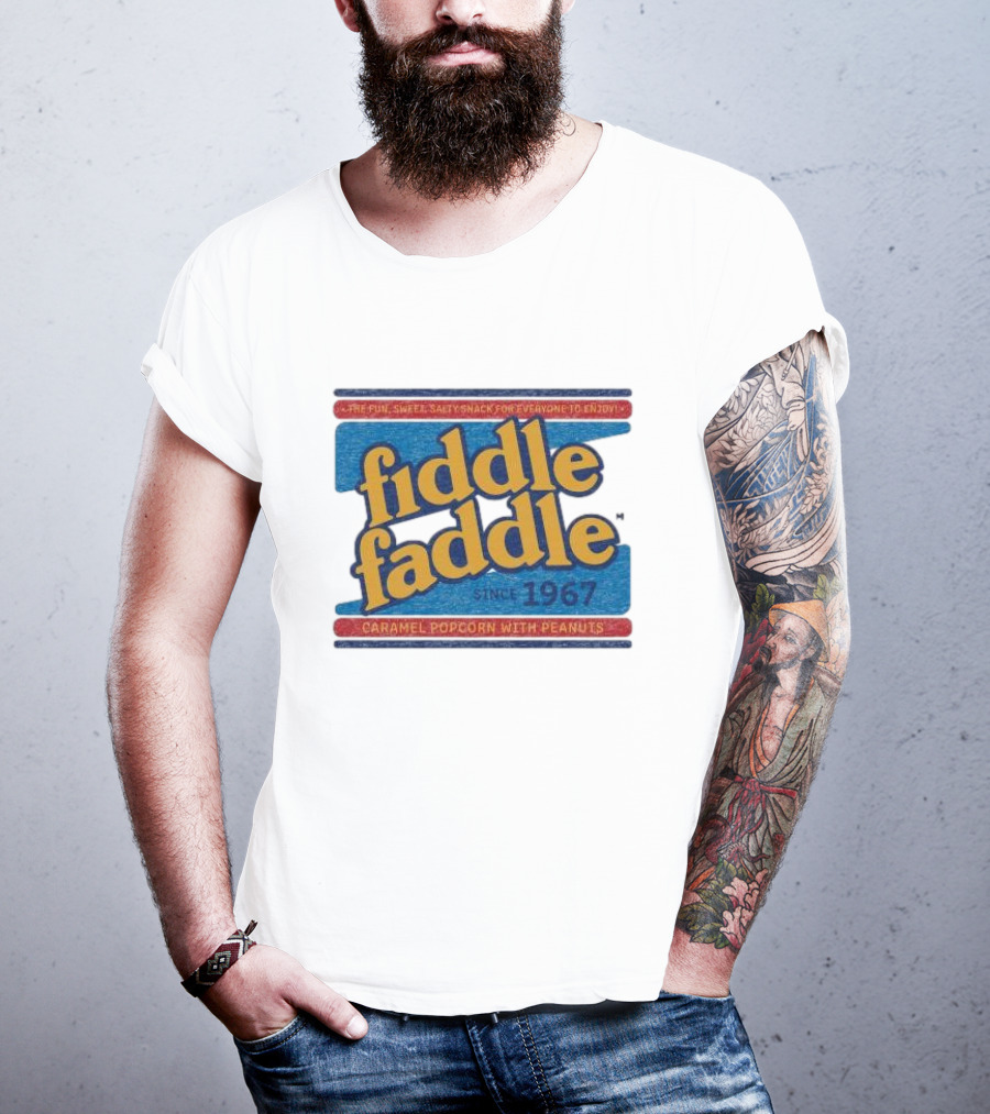 Fiddle Faddle Caramel Popcorn With Peanuts Since 1967 T-Shirt