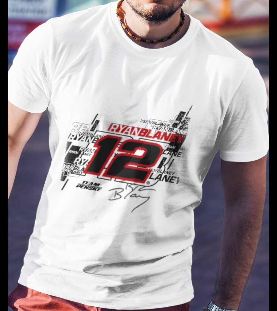 Ryan Blaney 12 Team Penske Signature Racing T-Shirt