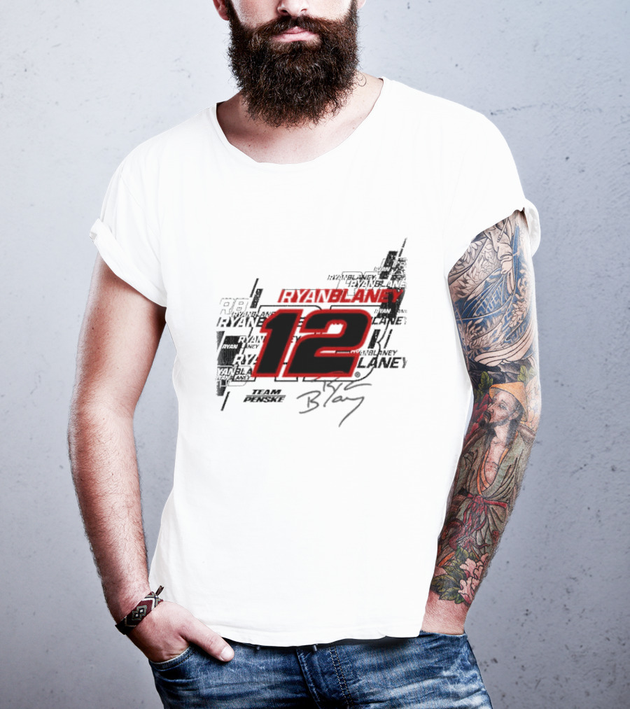 Ryan Blaney 12 Team Penske Signature Racing T-Shirt