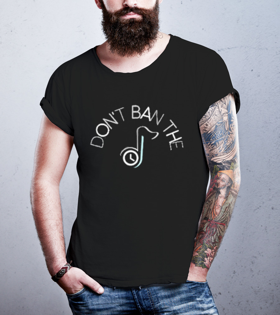 DON'T BAN THE TIKTOK CLOCK LOGO 2025 T-Shirt