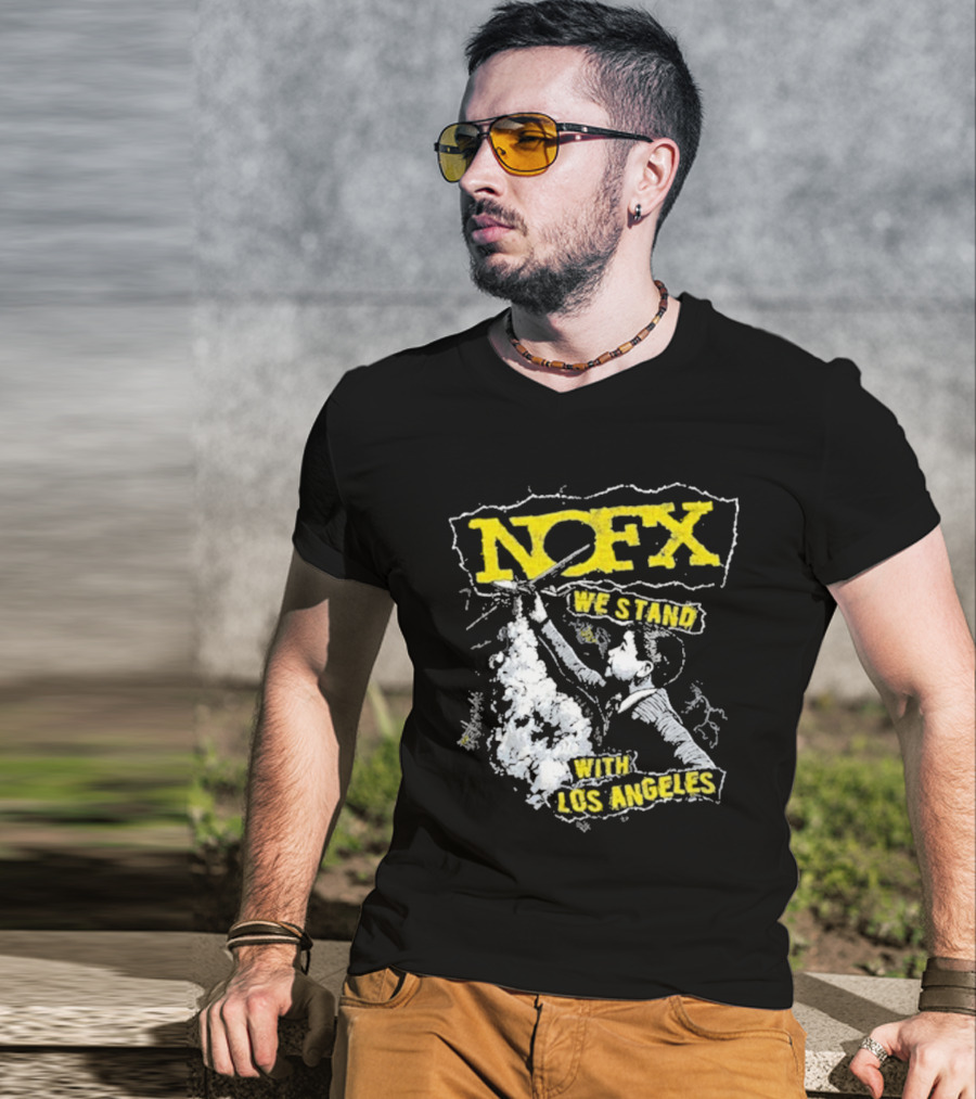 NOFX We Stand With Los Angeles Fire Relief Sebas Theriault T-Shirt