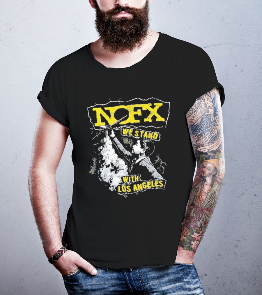 NOFX We Stand With Los Angeles Fire Relief Sebas Theriault T-Shirt