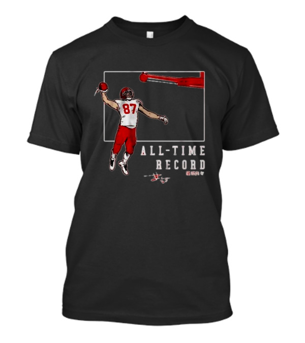 Travis Kelce 87 All-Time Record Touchdown N...T-Shirt Travis Kelce 87 All-Time Record Touchdown N...T-Shirt