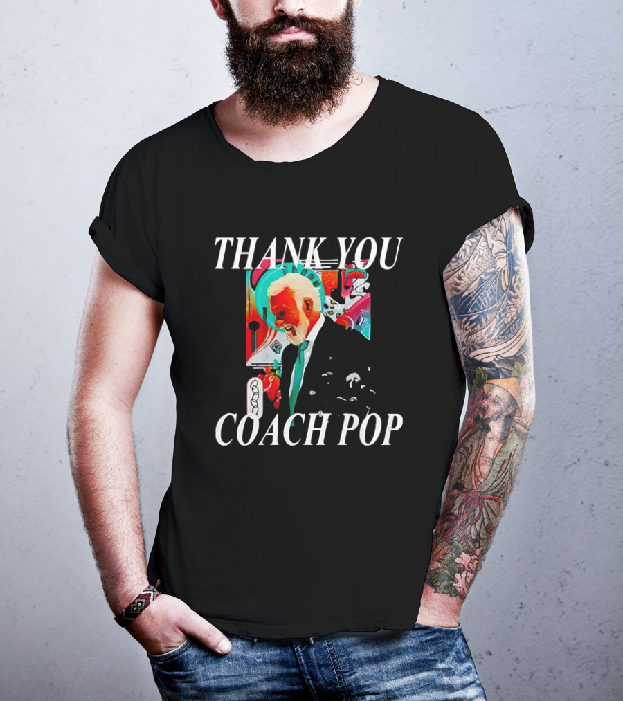Thank You Coach Pop San Antonio Spurs Gregg Popovich Celebration T-Shirt