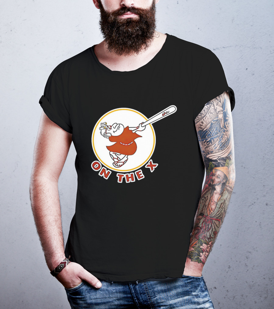 San Diego Padres Swinging Friar Mascot On The X T-Shirt