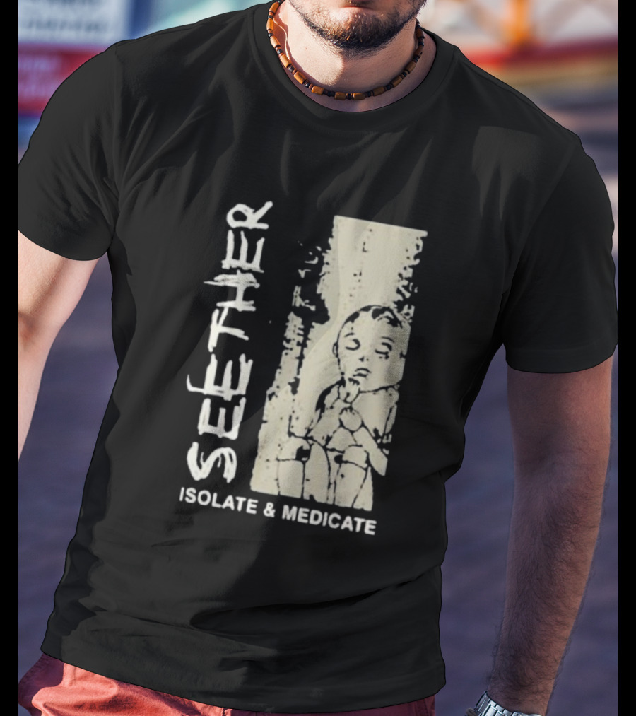 Seether Isolate And Medicate Grunge Child Sketch T-Shirt