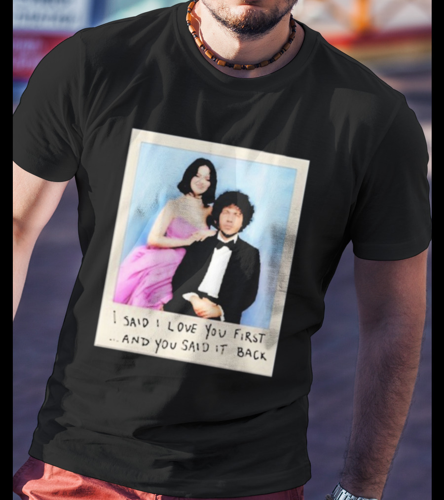Selena Gomez I Said I Love You First And You Said It Back Polaroid Photo T-Shirt