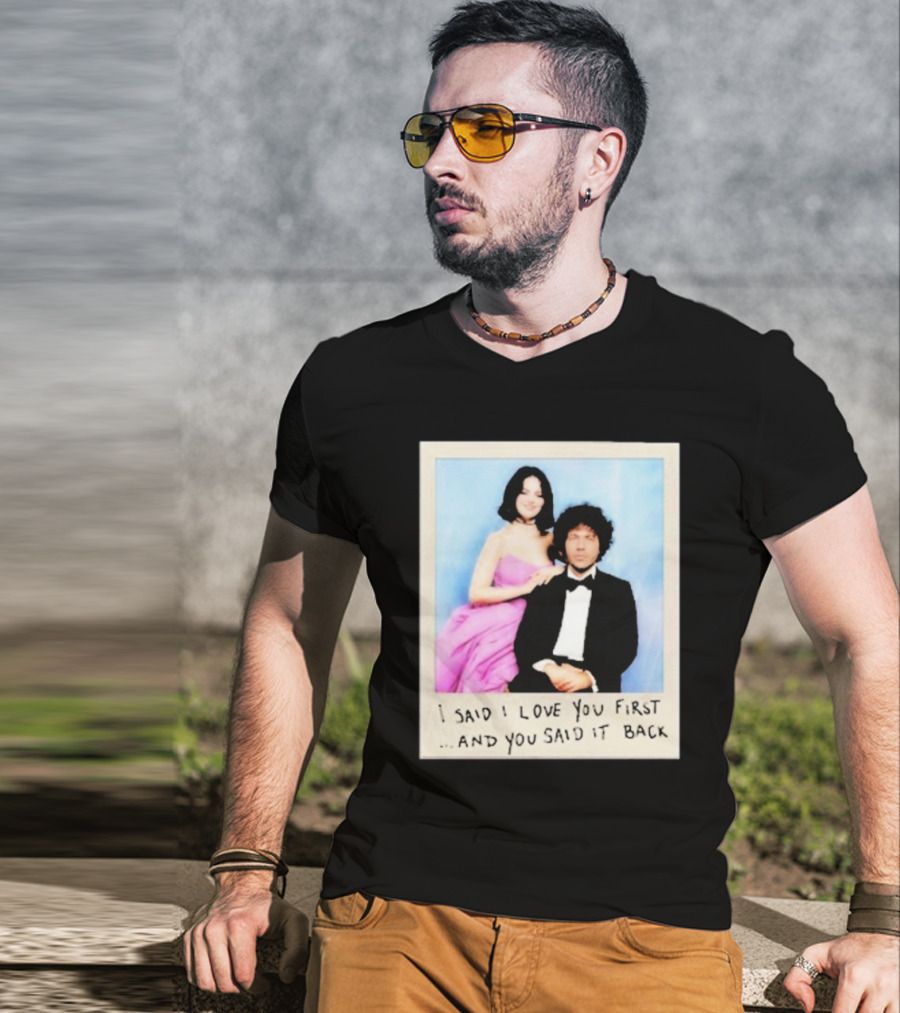 Selena Gomez I Said I Love You First And You Said It Back Polaroid Photo T-Shirt